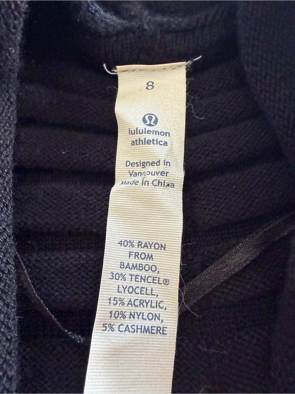 lululemon athletica Black Open-Front Draped Cardigan - Picture 3 of 13